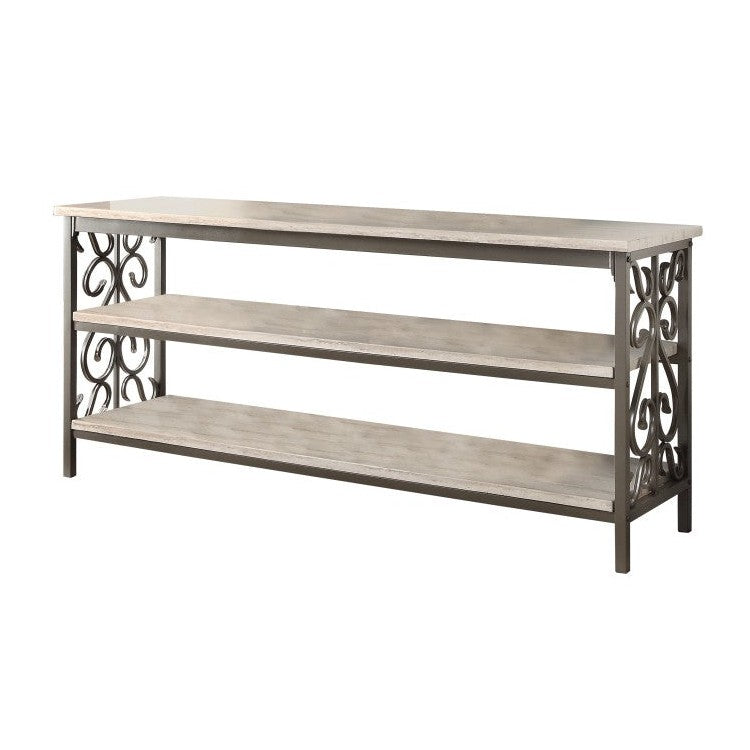 62" TV STAND / SOFA TABLE, FAUX MARBLE, 3A 35800-T