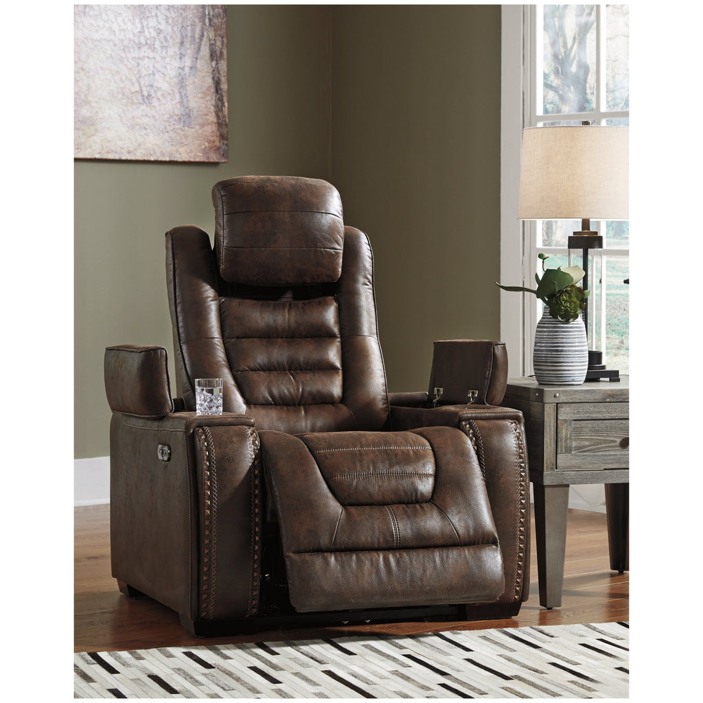 Game Zone Power Recliner Ash-3850113