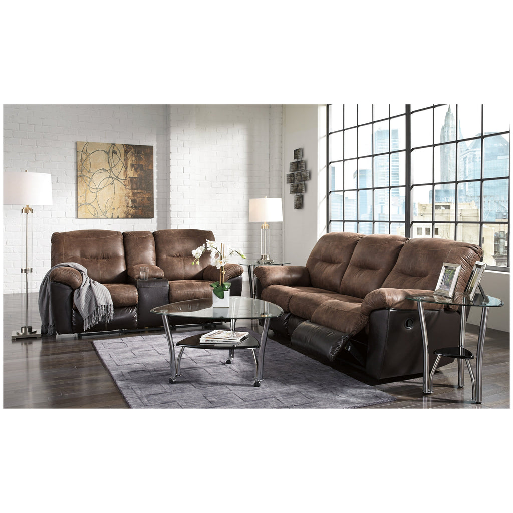 Follett Reclining Loveseat with Console Ash-6520294