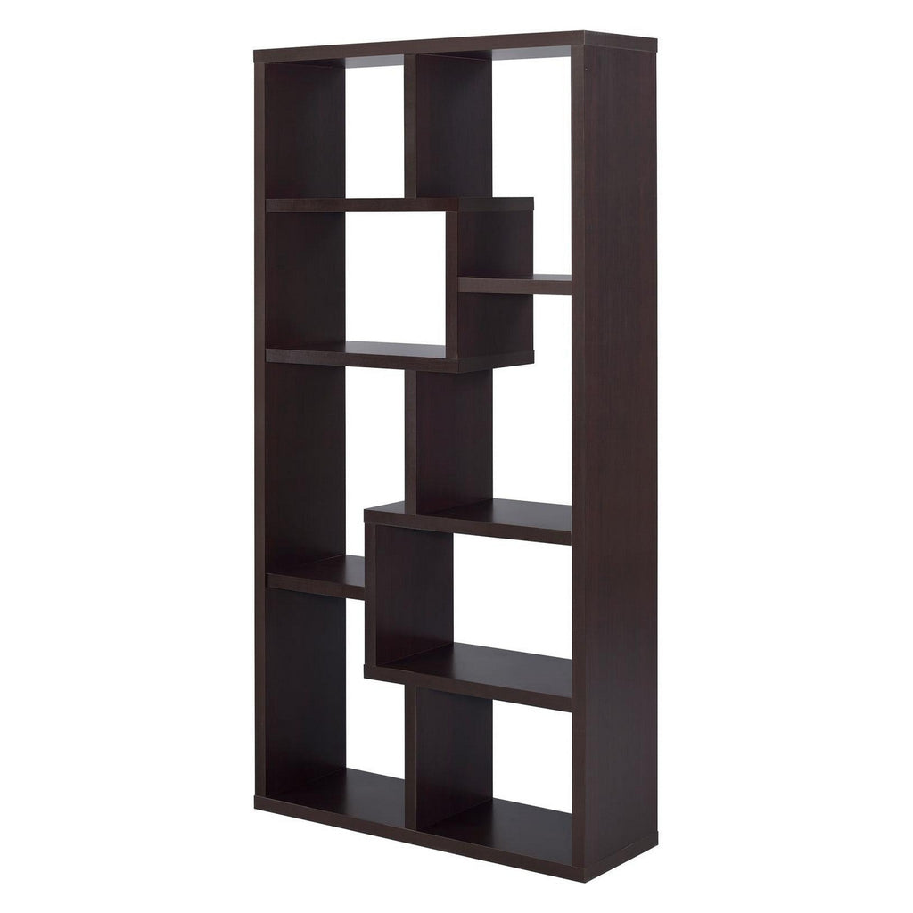 Theo 10-shelf Bookcase Cappuccino 800264