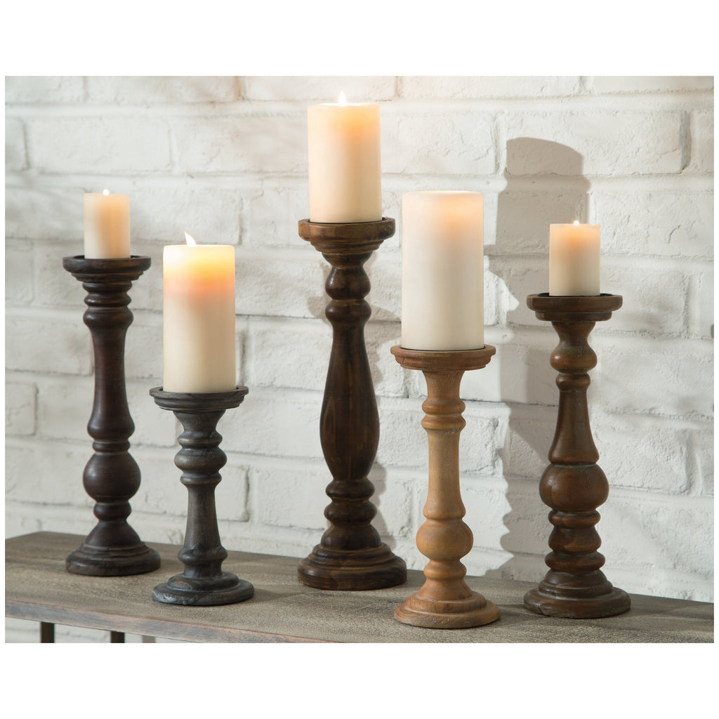 Carston Candle Holder (Set of 5) Ash-A2000368