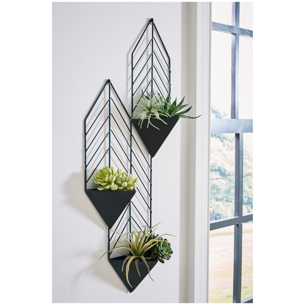 Dashney Wall Planter On Stand Ash-A8010367