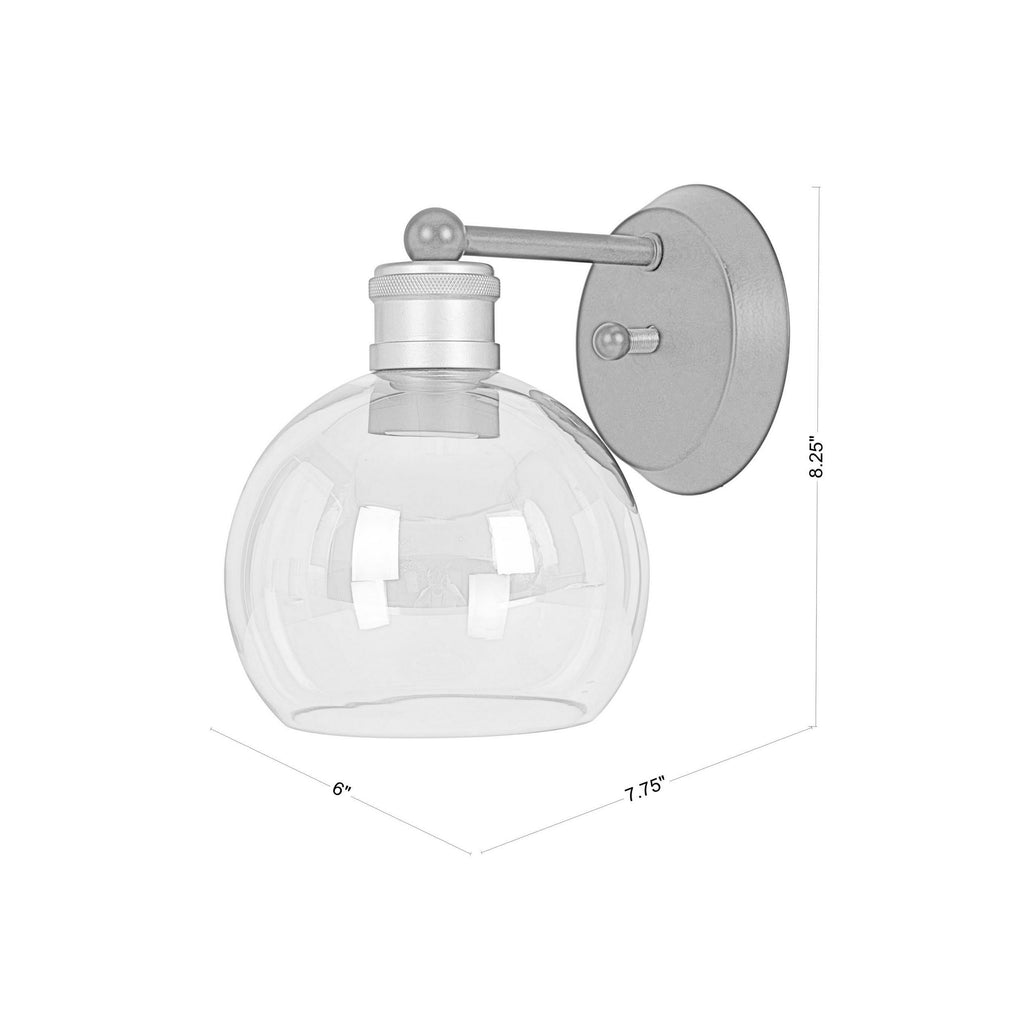 Coley CEY-001 8"H x 6"W x 8"D Wall Sconce CEY001_LINEDRAWING