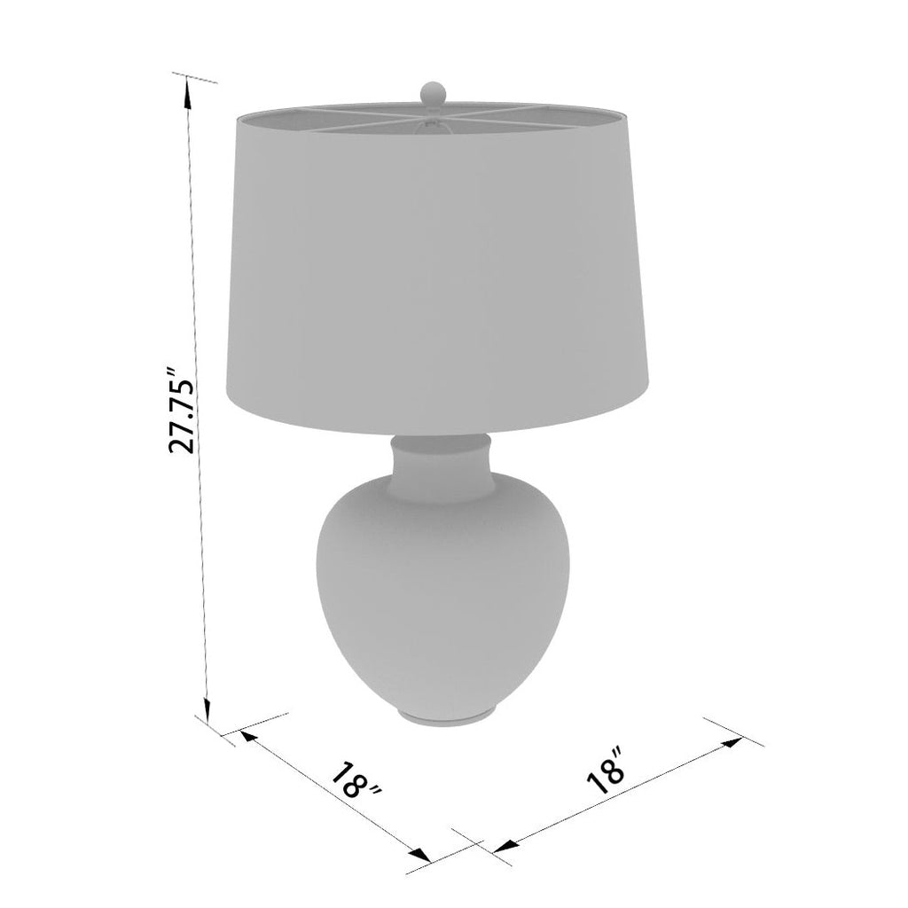 Cooper CPLP-001 28"H x 18"W x 18"D Lamp CPLP001_linedrawing
