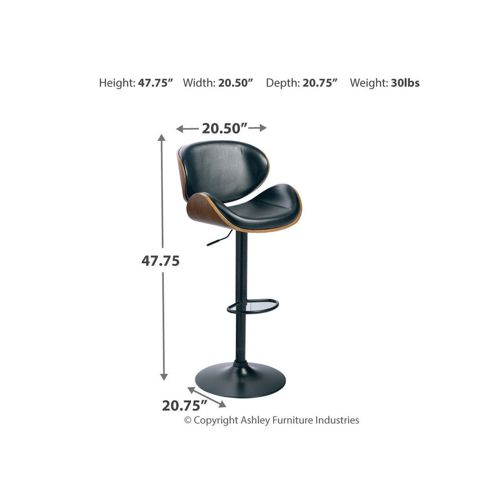 Bellatier Adjustable Height Bar Stool Ash-D120-530