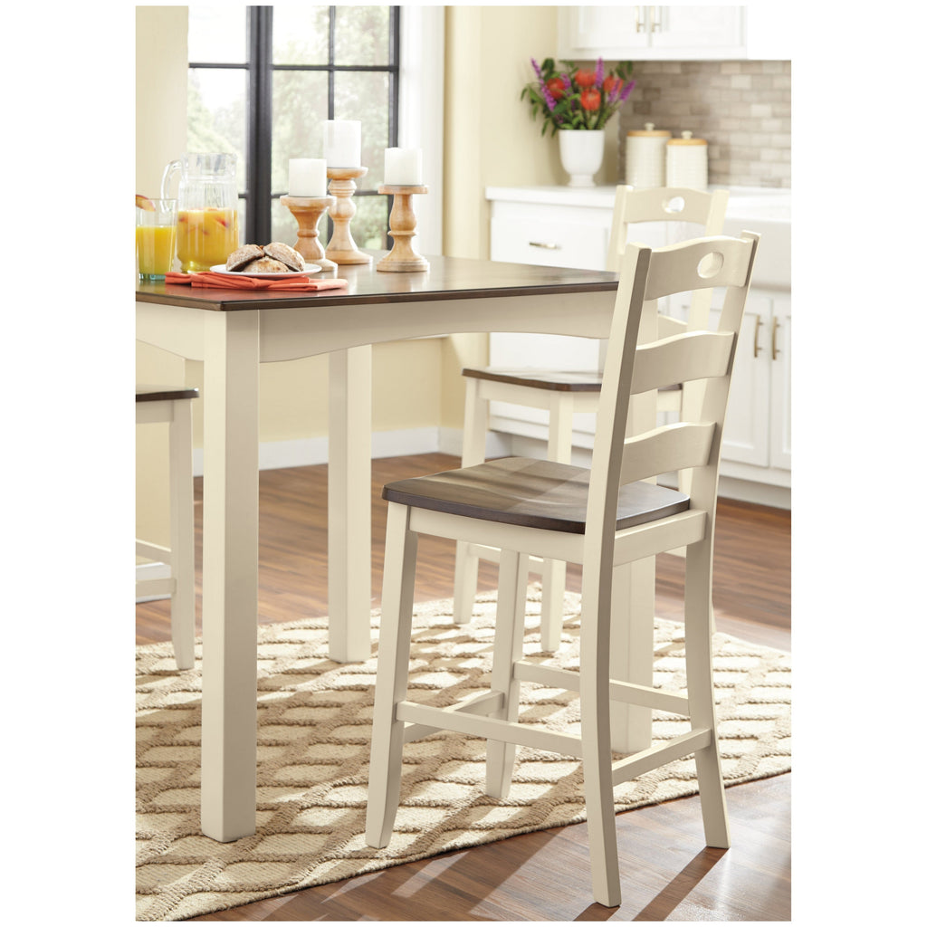 Woodanville Counter Height Dining Table and Bar Stools (Set of 5) Ash-D335-223