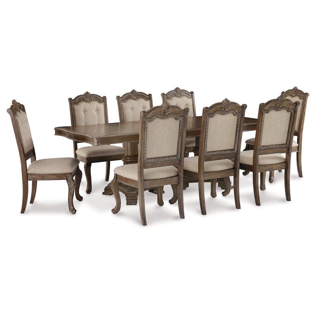 Charmond Dining Table and 8 Chairs Ash-D803D9