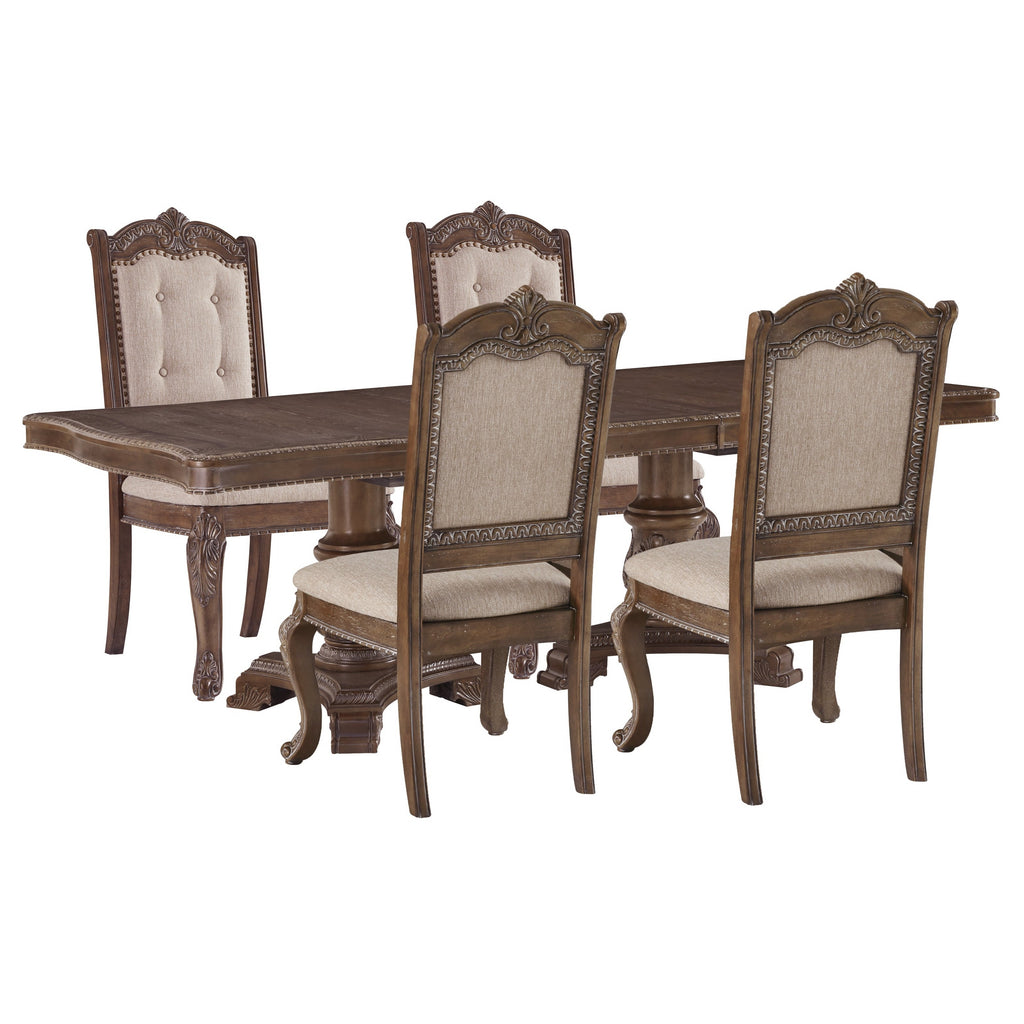 Charmond Dining Table and 4 Chairs Ash-D803D2