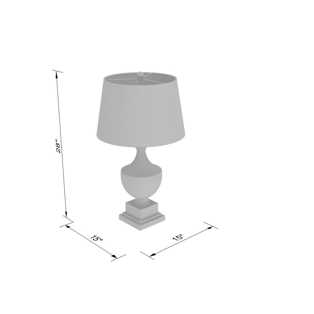 Eleanor ERLP-002 28"H x 15"W x 15"D Lamp ERLP002_LINEDRAWING