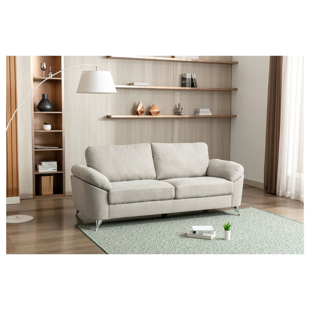 SOFA, GREY WITH METAL LEGS HM5226GY-3