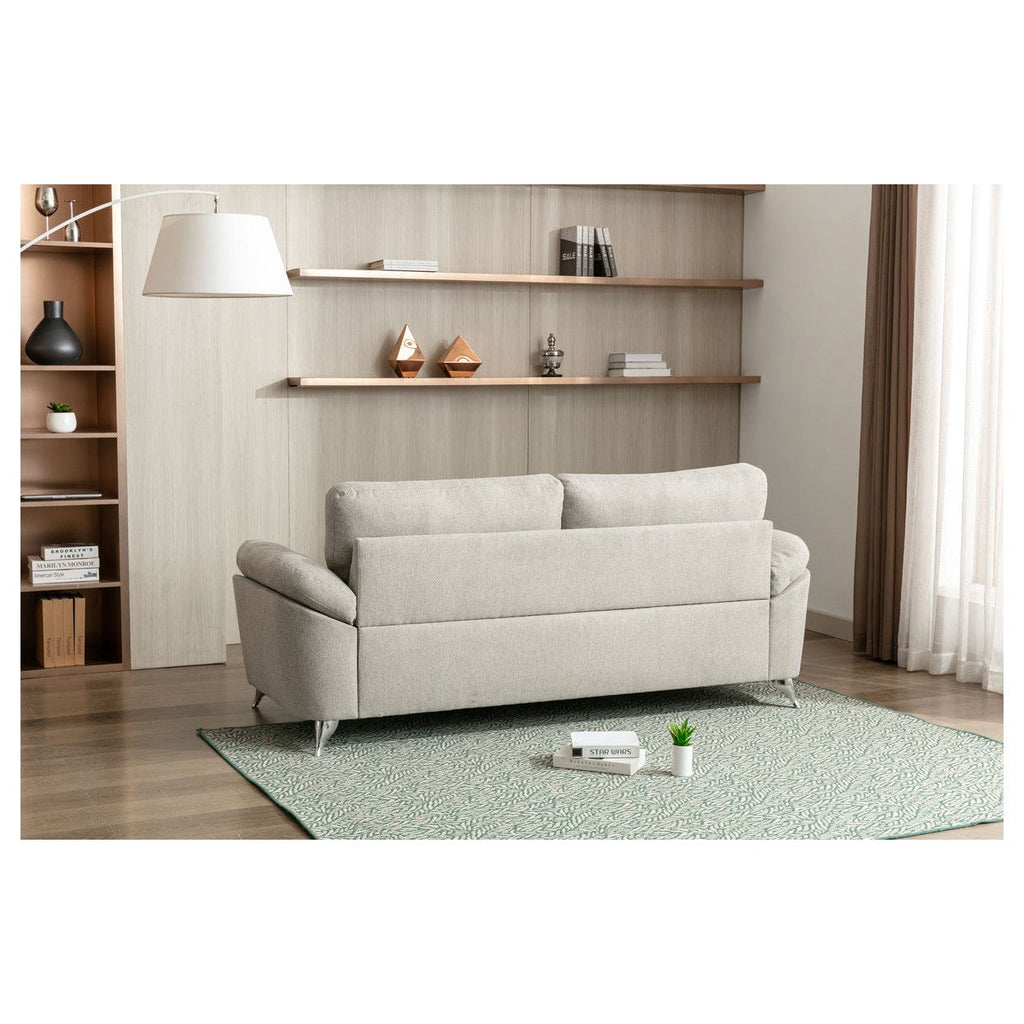 SOFA, GREY WITH METAL LEGS HM5226GY-3