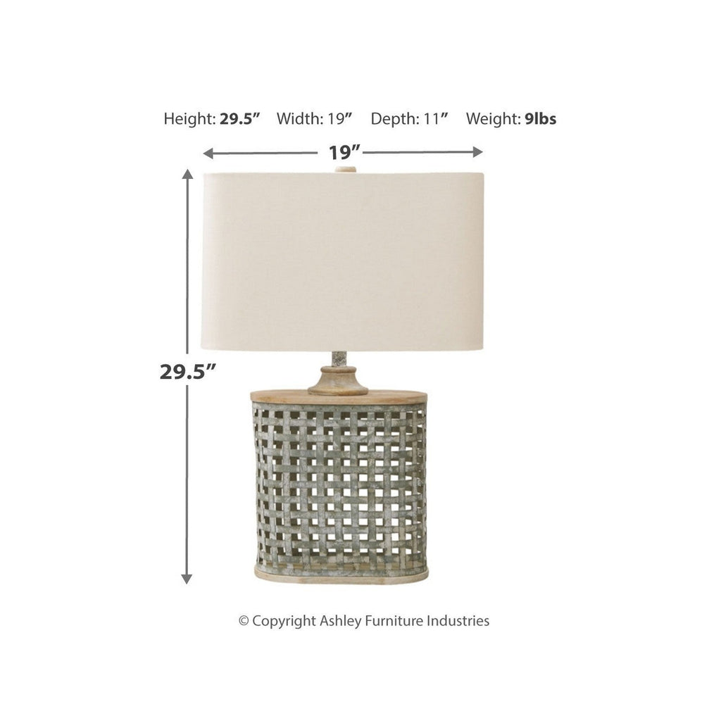 Deondra Table Lamp Ash-L208234
