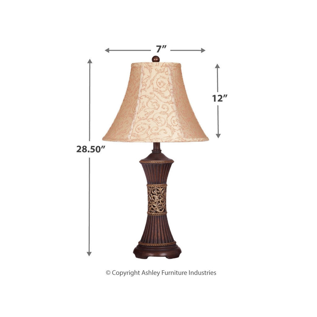 Mariana Table Lamp (Set of 2) Ash-L372944