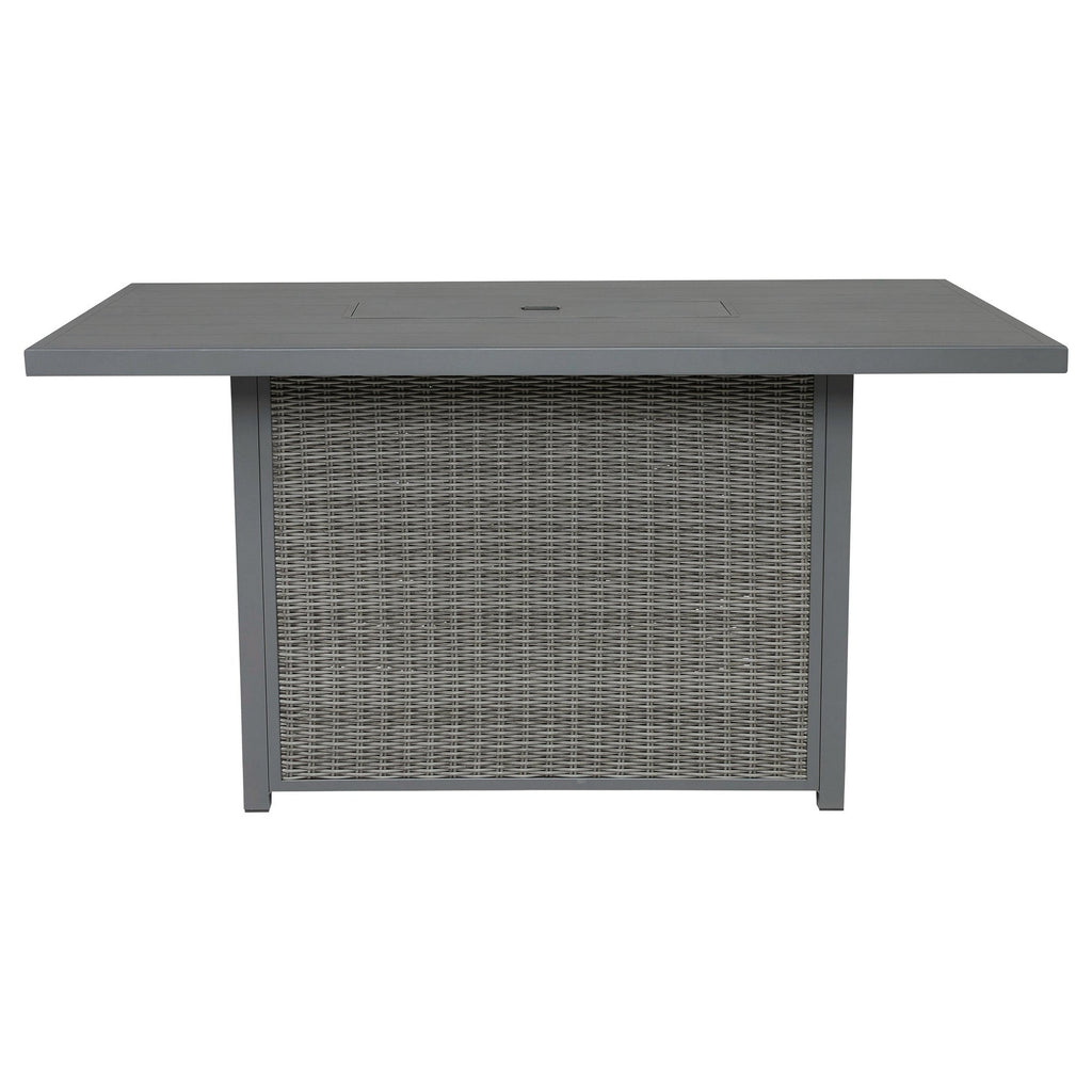 Palazzo Outdoor Bar Table with Fire Pit Ash-P520-665