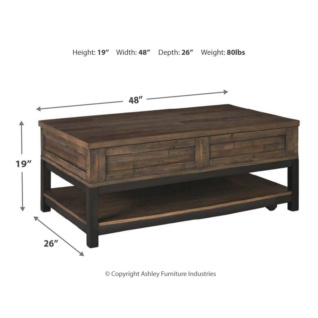Johurst Coffee Table with Lift Top Ash-T444-9