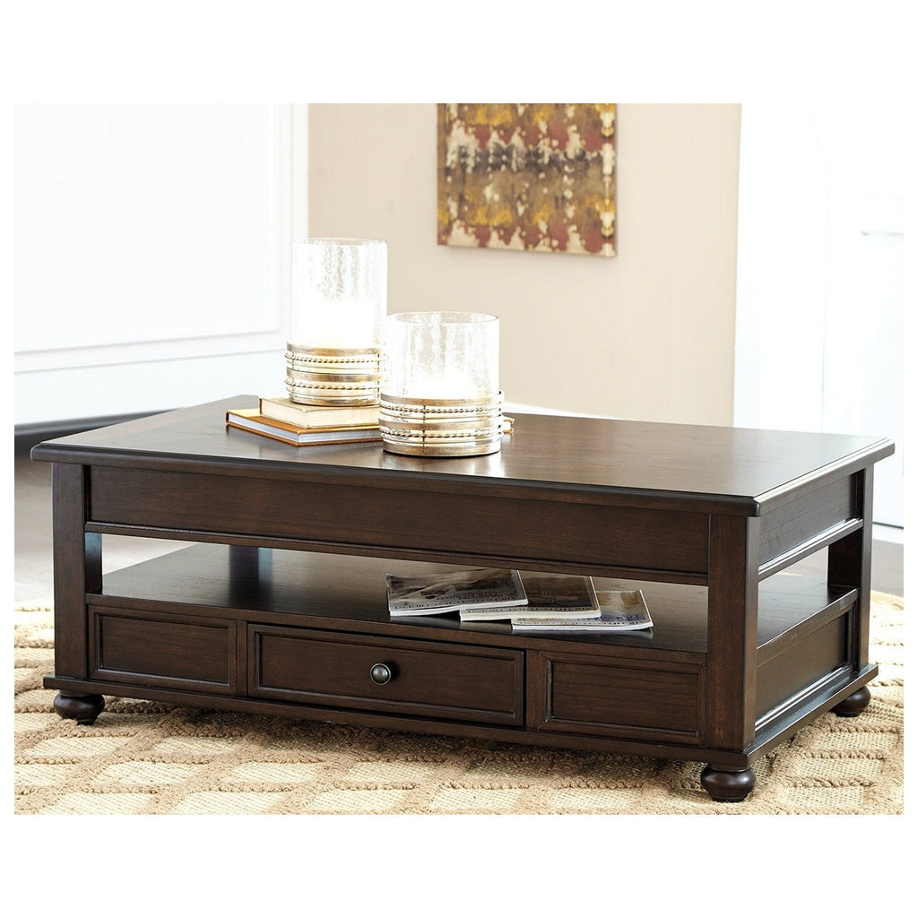 Barilanni Coffee Table with Lift Top Ash-T934-9