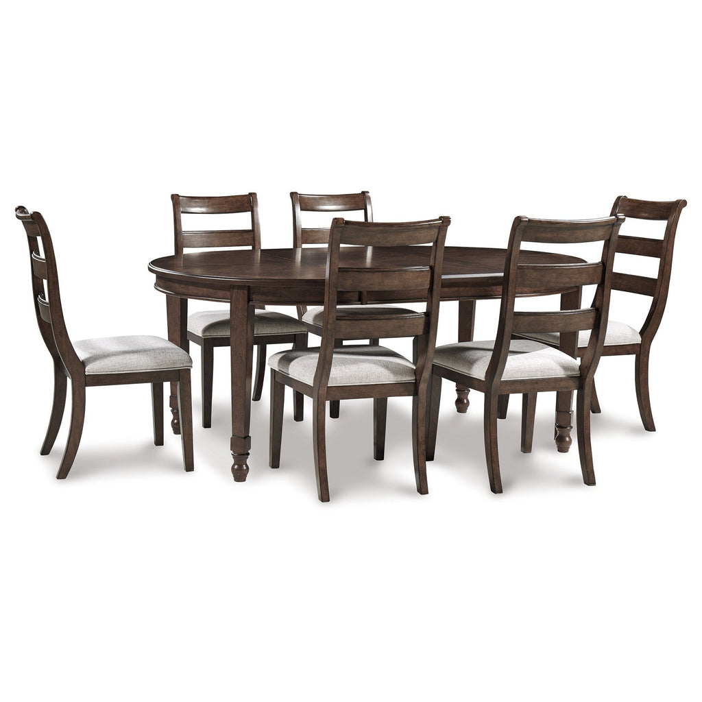 Adinton Dining Table and 6 Chairs - Ash-D677D4 - Underkut