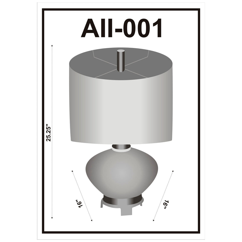 Ailani AII-001 25"H x 16"W x 16"D Lamp - AII-001 - Underkut