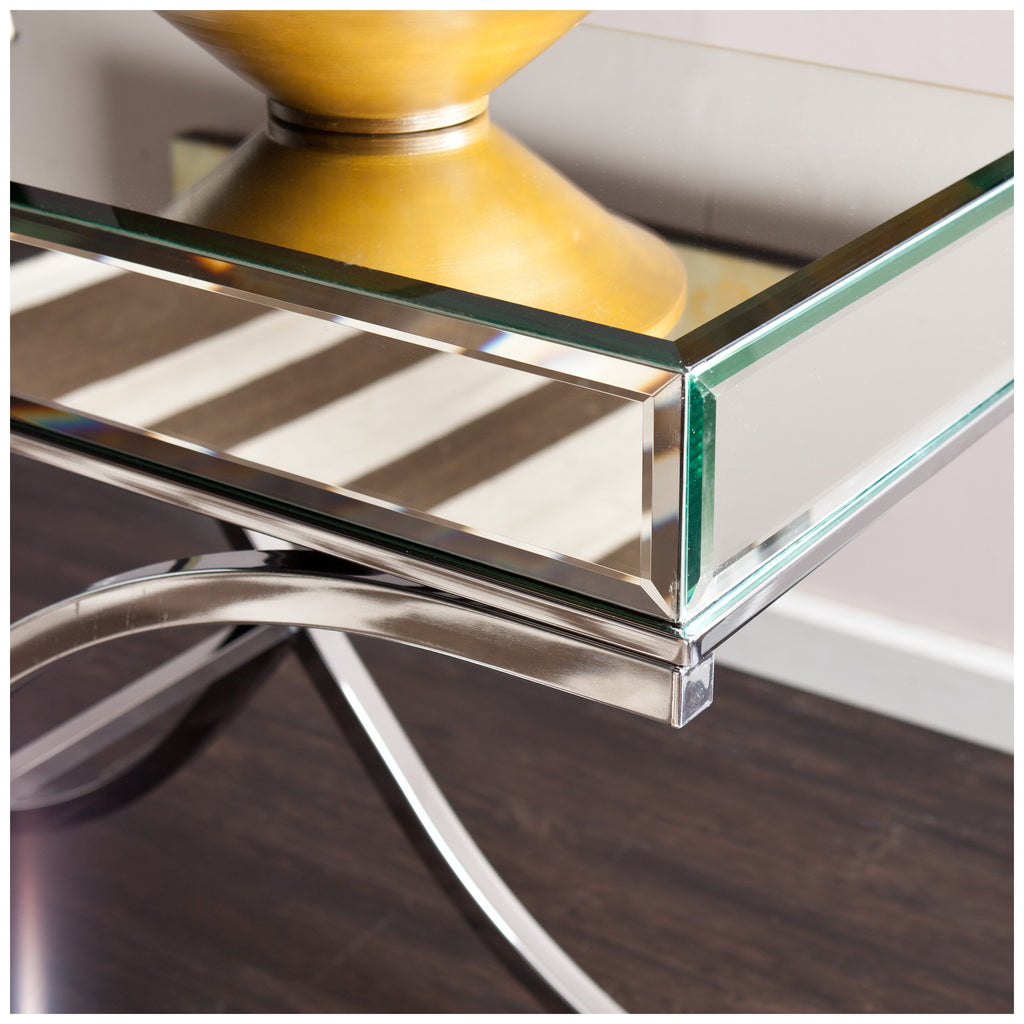 Ava Mirrored Console Table - Chrome CK4373