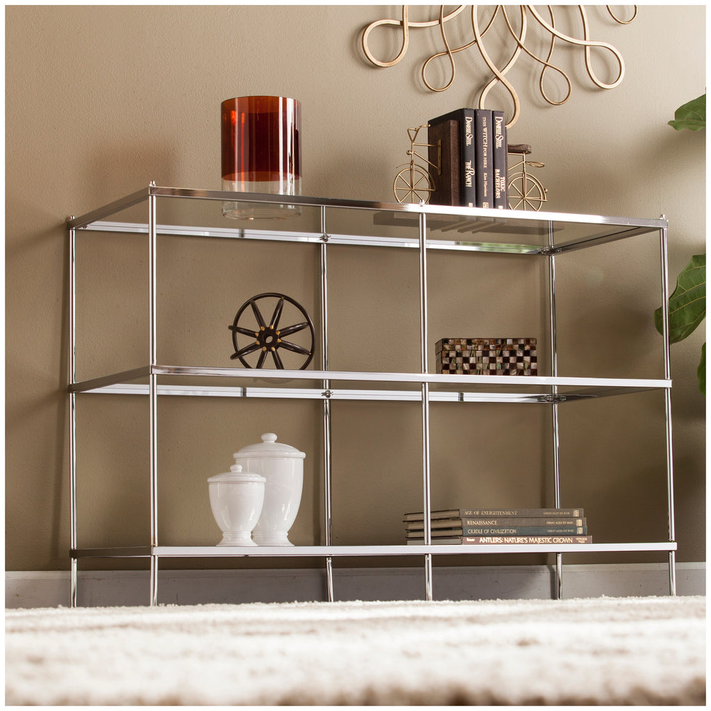 Knox Glam Mirrored  Console Table - Chrome CK5003