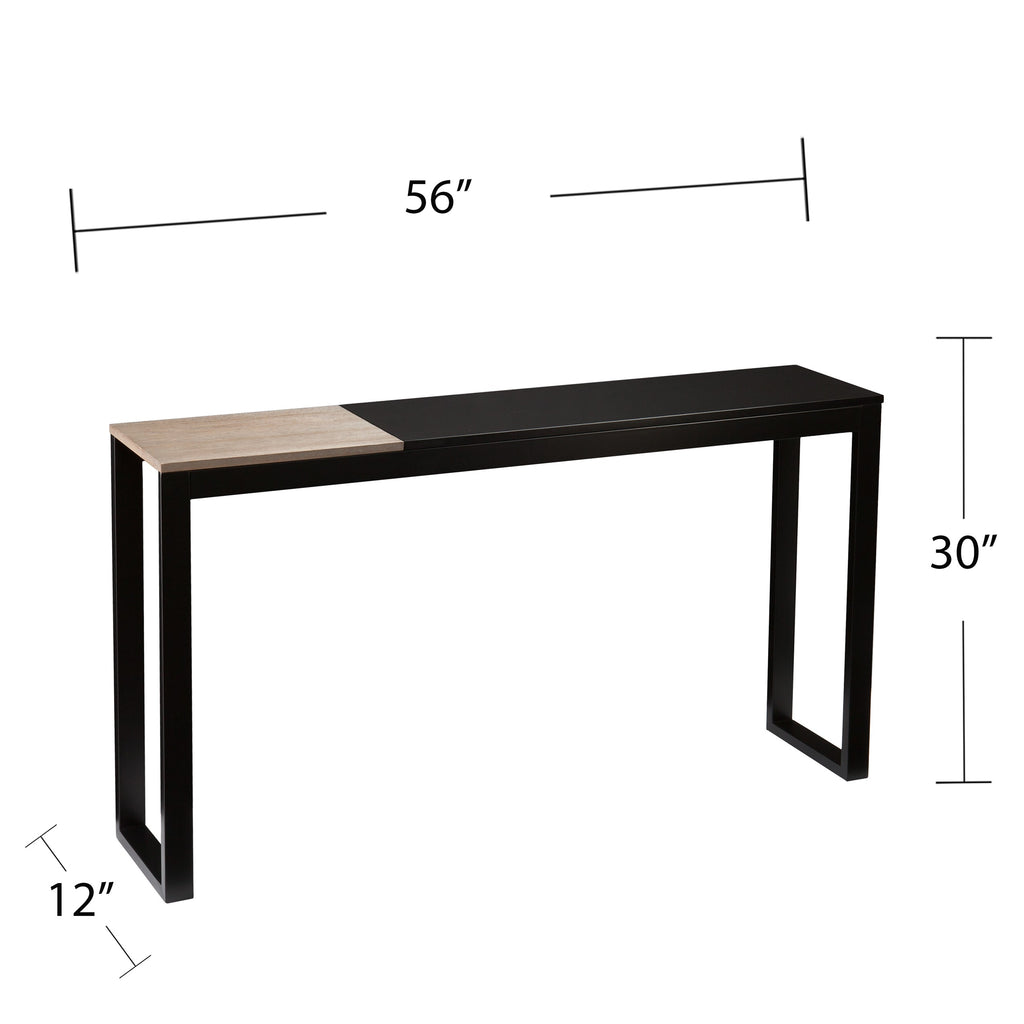 Lydock Console Table - Black CK7623